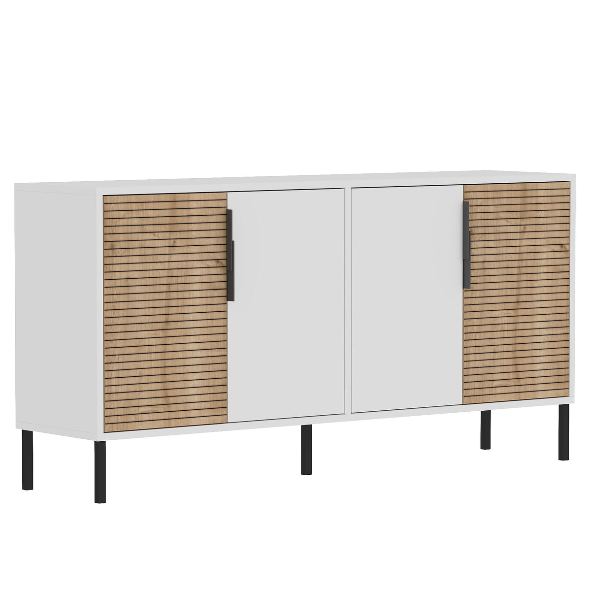 Κονσόλα Strinylas Λευκό - Δρυς Sapphire 150x36x75 εκ. Μελαμίνης