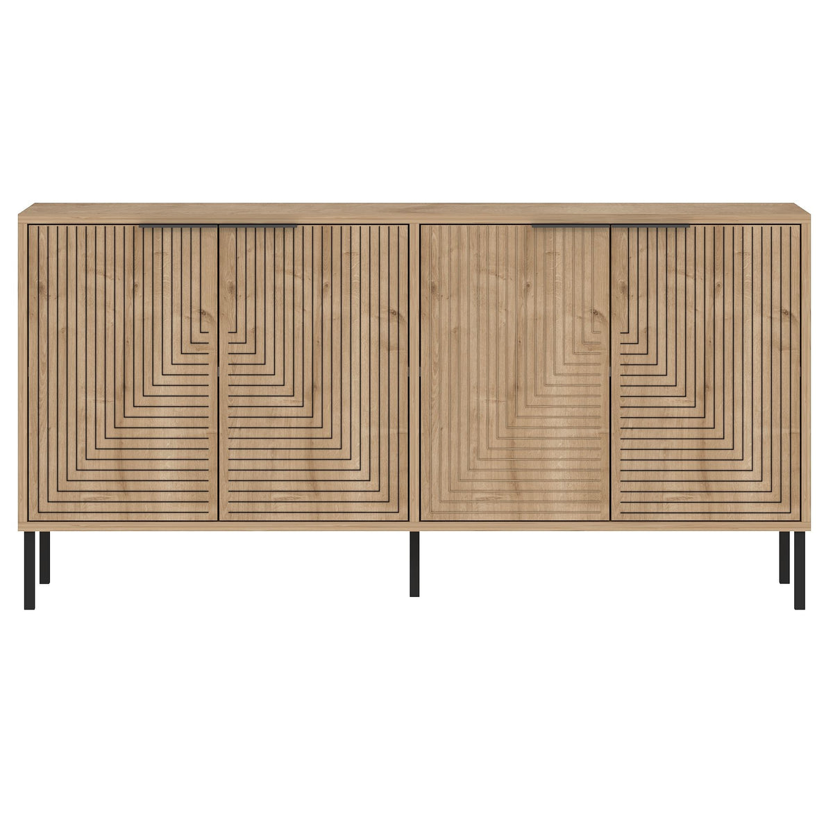 Κονσόλα Vamos Με Ράφια Δρυς Sapphire 150x36x75 εκ. Μελαμίνης