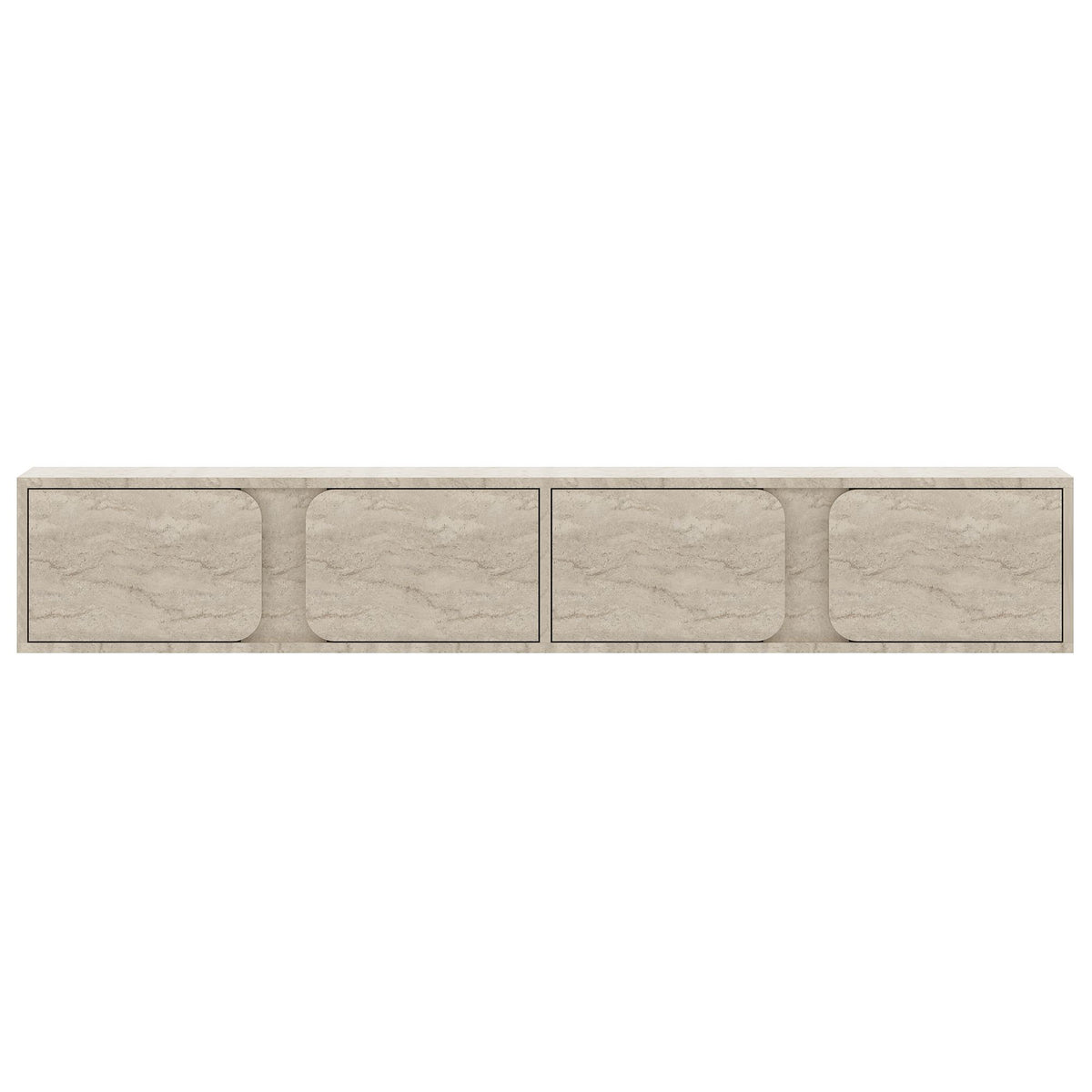 Έπιπλο Τηλεόρασης Nippos Με LED Travertine 180x30x30 εκ. Μελαμίνης