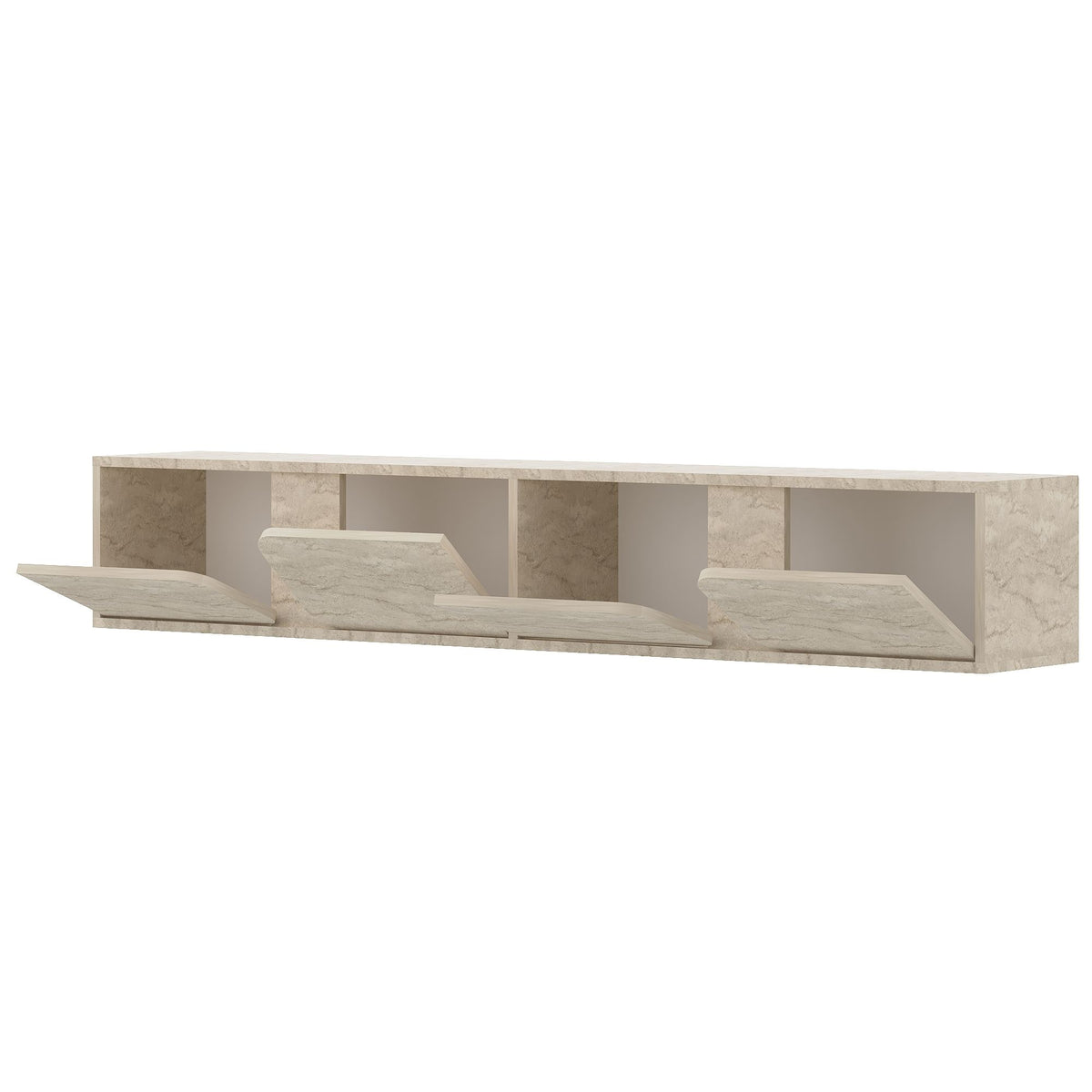 Έπιπλο Τηλεόρασης Nippos Με LED Travertine 180x30x30 εκ. Μελαμίνης