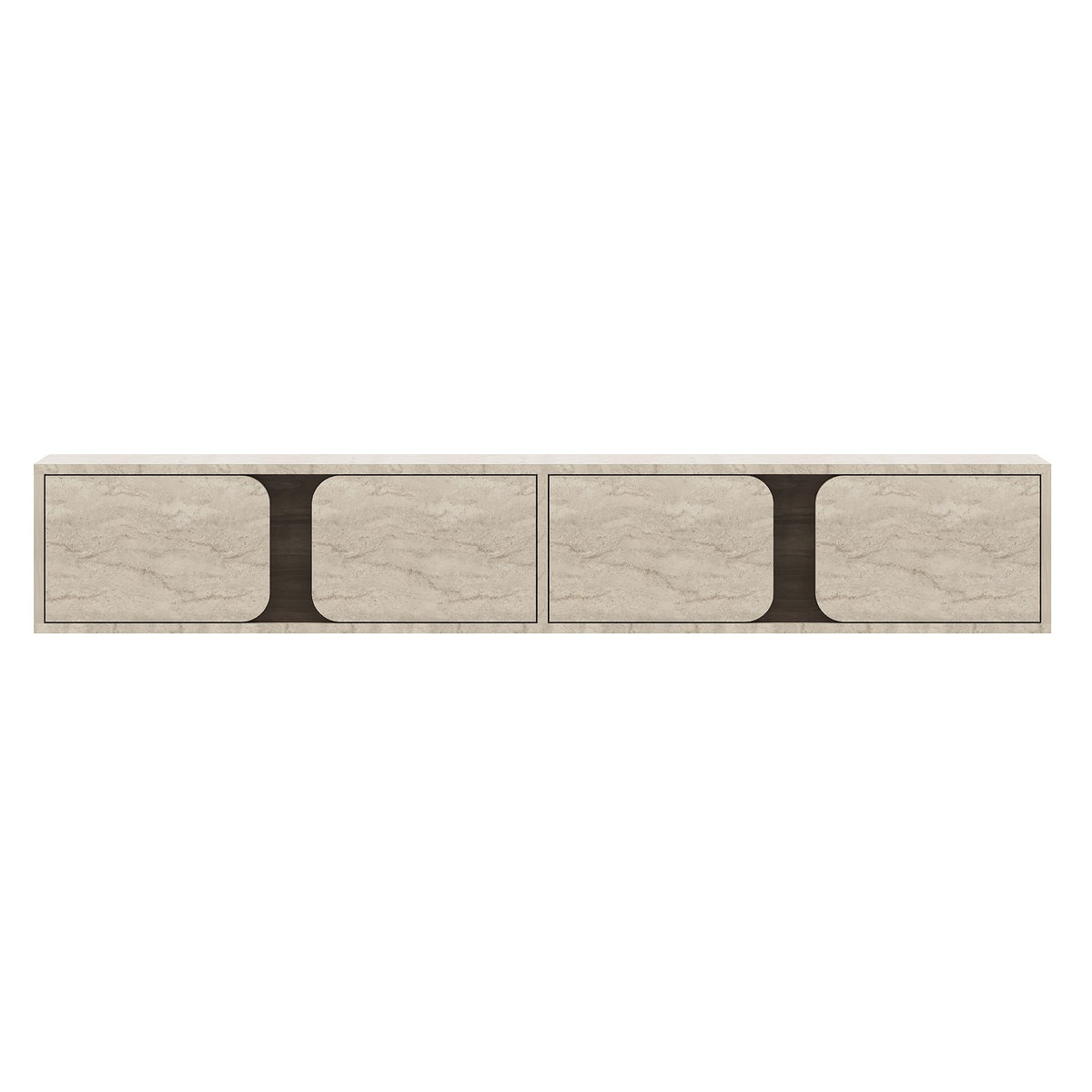 Έπιπλο Τηλεόρασης Nippos Με LED Travertine - Καρυδί 180x30x30 εκ. Μελαμίνης