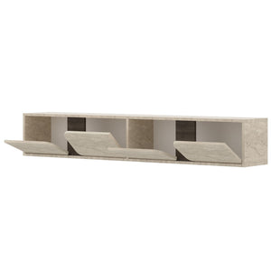 Έπιπλο Τηλεόρασης Nippos Με LED Travertine - Καρυδί 180x30x30 εκ. Μελαμίνης