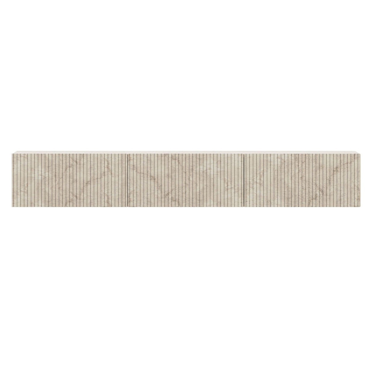 Έπιπλο Τηλεόρασης Mesovouni Επιτοίχιο Με LED Travertine 180x31.4x28.6 εκ. Μελαμίνης