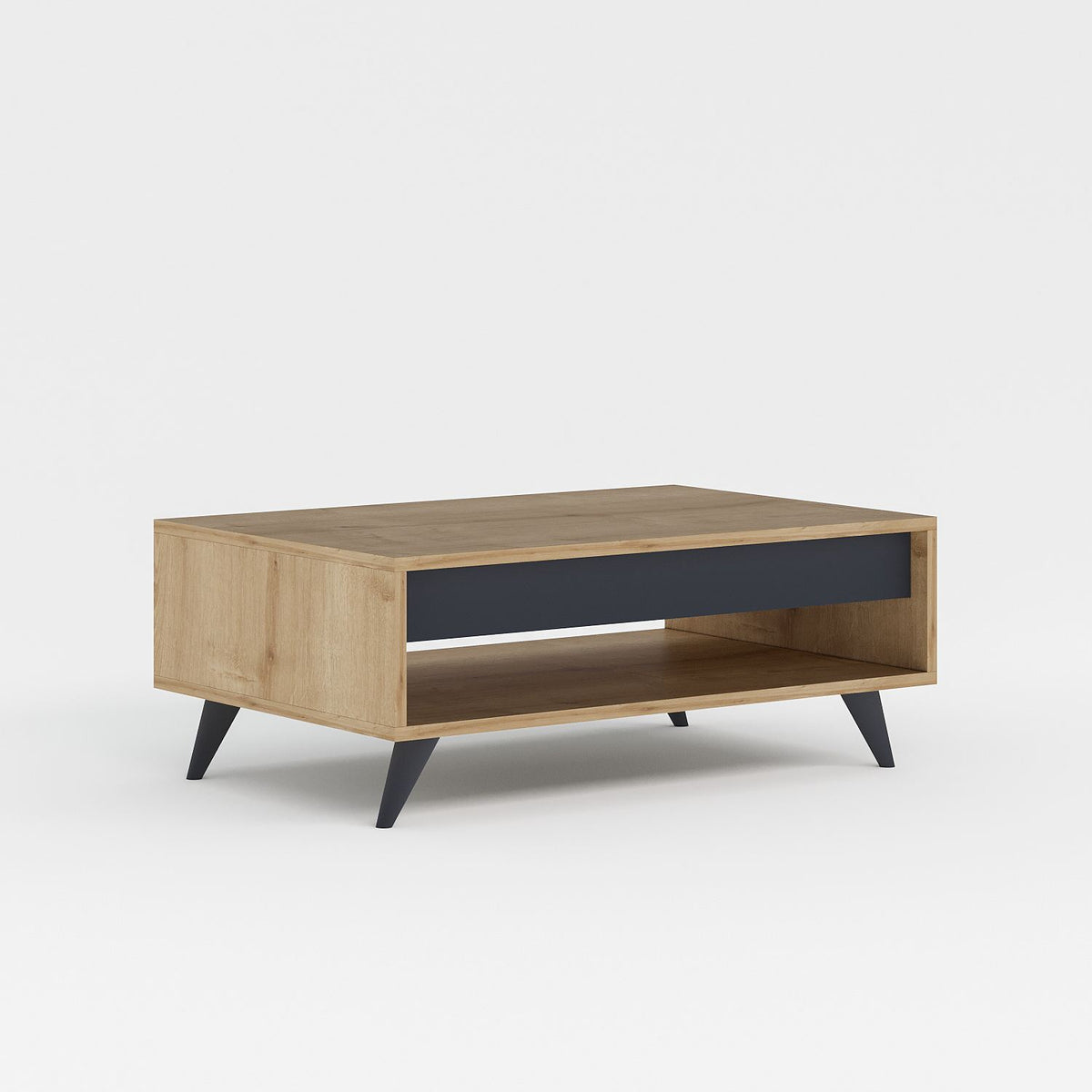 Τραπεζάκι Σαλονιού Paleopoli Δρυς Sapphire 90x60x38 εκ. Μελαμίνης