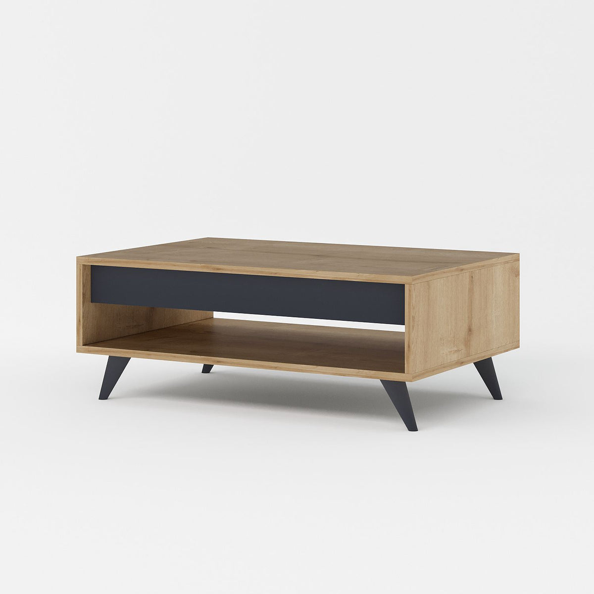 Τραπεζάκι Σαλονιού Paleopoli Δρυς Sapphire 90x60x38 εκ. Μελαμίνης