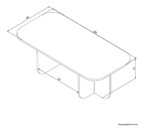 Τραπεζάκι Σαλονιού Nafsika Καρυδί 120x60x41.4 εκ. Μελαμίνης