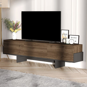 Έπιπλο Τηλεόρασης Vlychada Καρυδί - Μαύρο 180x30x44.6 εκ. Μελαμίνης