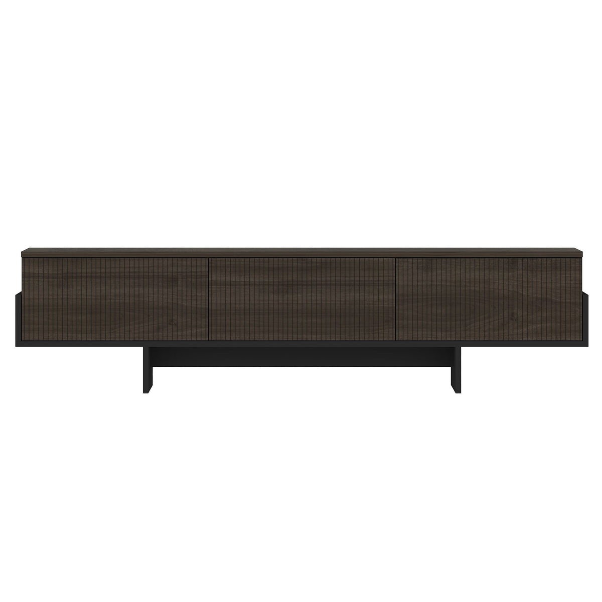 Έπιπλο Τηλεόρασης Vlychada Καρυδί - Μαύρο 180x30x44.6 εκ. Μελαμίνης