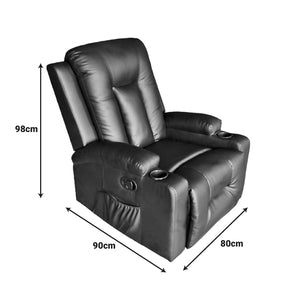 Πολυθρόνα relax Gessel  PU σε κρεμ απόχρωση 80x90x98εκ - Pakobazaar