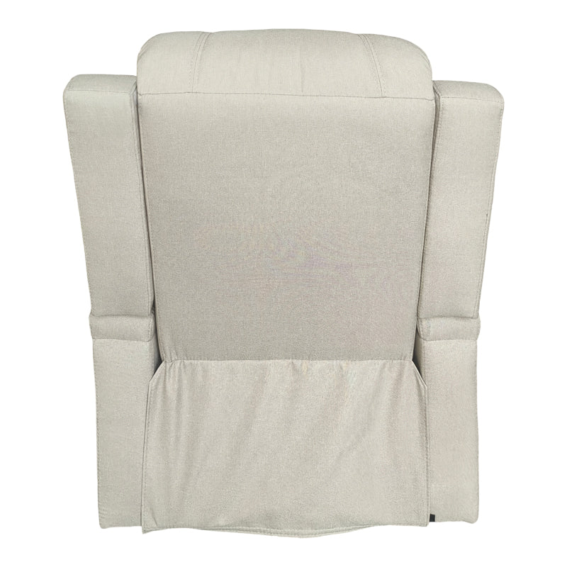 Πολυθρόνα relax με μηχανισμό massage Gessel  μπεζ ύφασμα 80x90x98εκ - Pakobazaar
