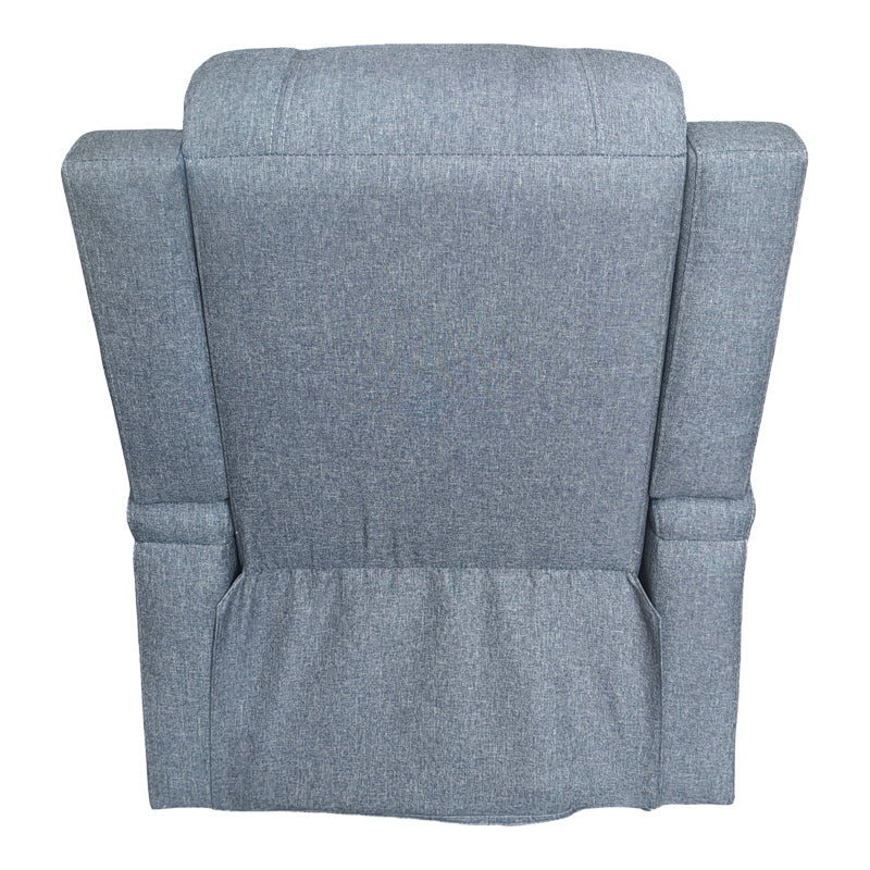 Πολυθρόνα relax με μηχανισμό massage Gessel  ανθρακί ύφασμα 80x90x98εκ - Pakobazaar