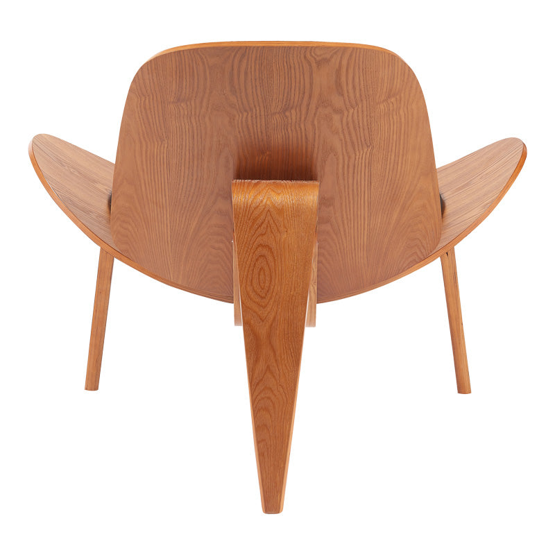 Πολυθρόνα Vilma  PU μαύρο- plywood καρυδί 90x76.5x74.5εκ - Pakobazaar