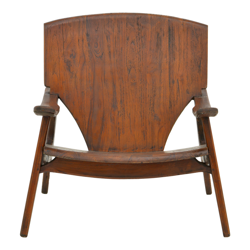Πολυθρόνα Brazin  καρυδί teak ξύλο 72x71x77εκ - Image 5