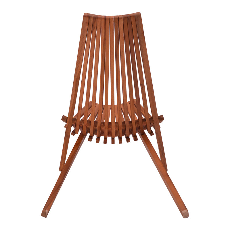 Πολυθρόνα Phoenox  πτυσσόμενη φυσικό teak ξύλο 65x90x87εκ - Pakobazaar