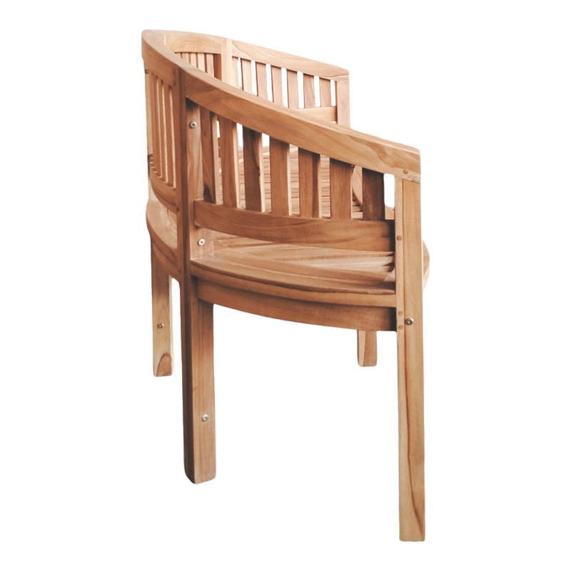 Καναπές τριθέσιος Coren  φυσικό teak ξύλο 150x61x87εκ - Pakobazaar