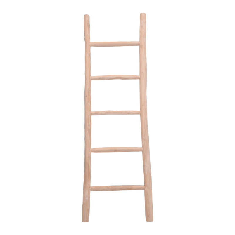Σκάλα Morjeve  teak ξύλο σε φυσική απόχρωση 50x6x160εκ - Image 1