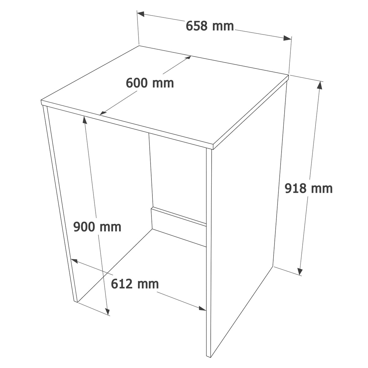 Ντουλάπι Πλυντηρίου Sigri Λευκό - Δρυς 65.8x60x91.8 εκ. Μελαμίνης