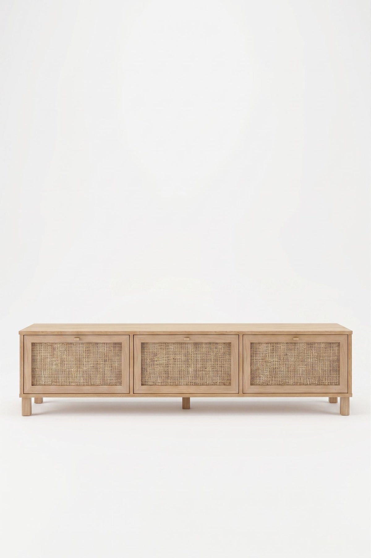 Έπιπλο Τηλεόρασης Antiparos Δρυς 180x32x45.6 εκ. Μελαμίνης