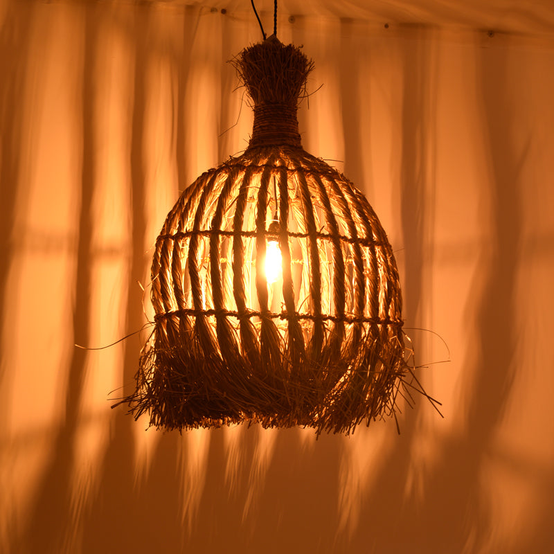 Φωτιστικό οροφής Sannel Inart mendong σε φυσική απόχρωση Φ60x90εκ - Image 2