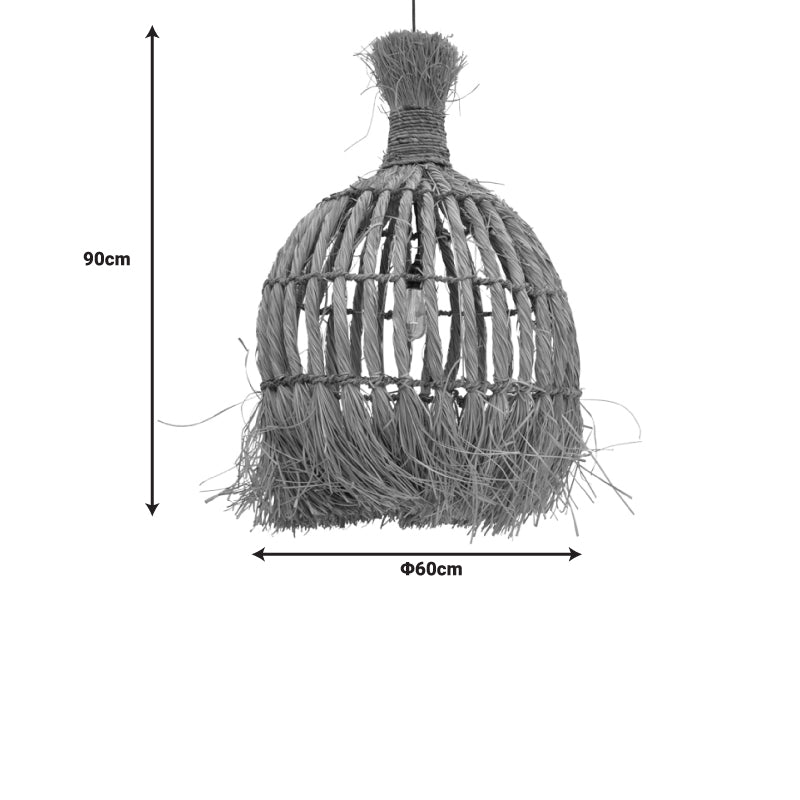 Φωτιστικό οροφής Sannel Inart mendong σε φυσική απόχρωση Φ60x90εκ - Image 3