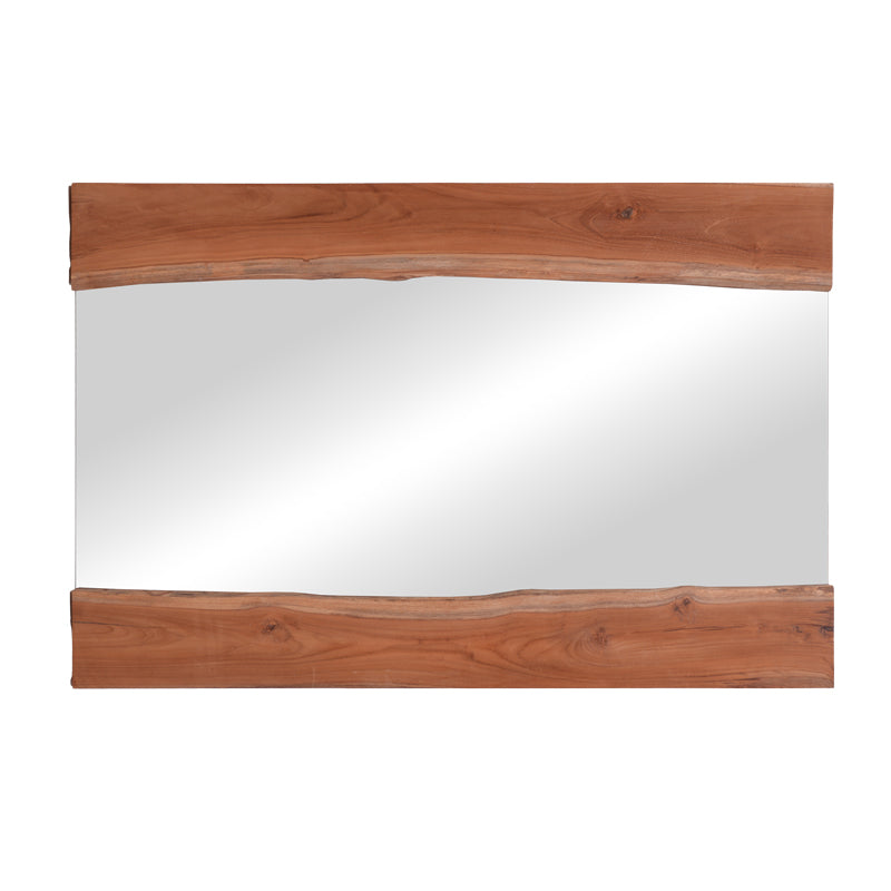 Καθρέπτης Riverine  teak ξύλο σε φυσική απόχρωση 120x80x4εκ - Image 1