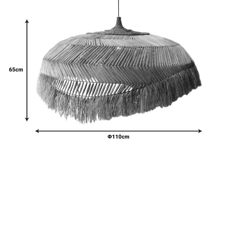 Φωτιστικό οροφής Izert Inart sisal σε φυσικό χρώμα Φ110x65εκ - Image 2