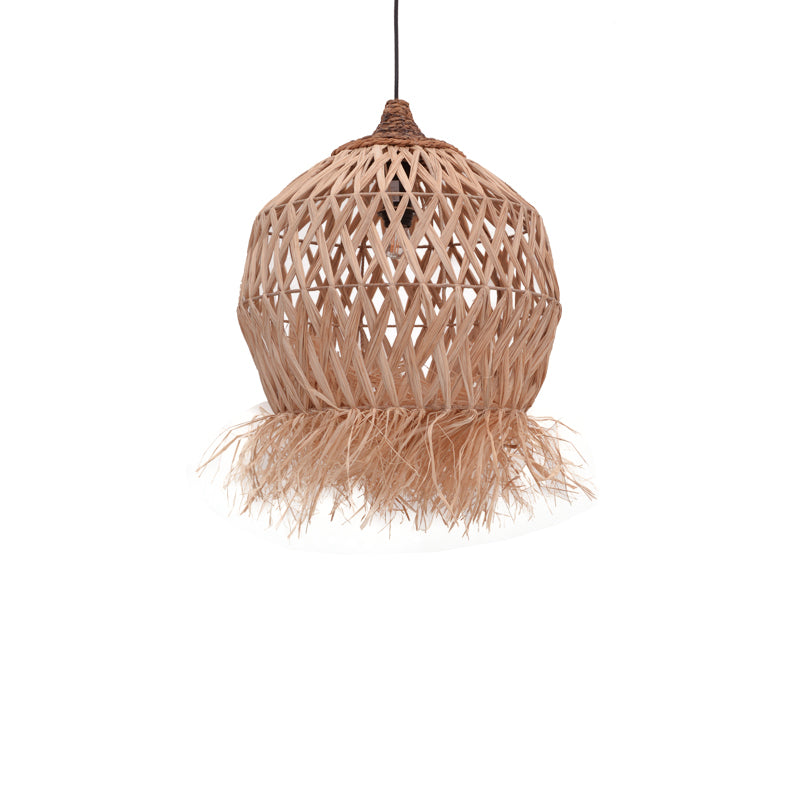 Φωτιστικό οροφής Marjione Inart sisal σε φυσικό χρώμα Φ45x55εκ - Image 1
