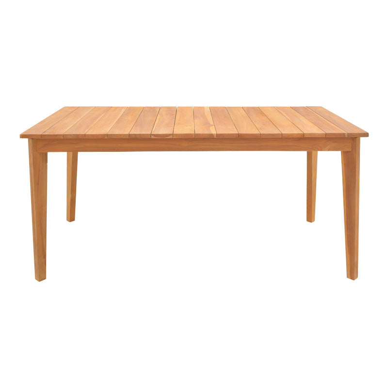 Τραπέζι Ory  teak ξύλο σε φυσική απόχρωση 160x80x75εκ - Image 2