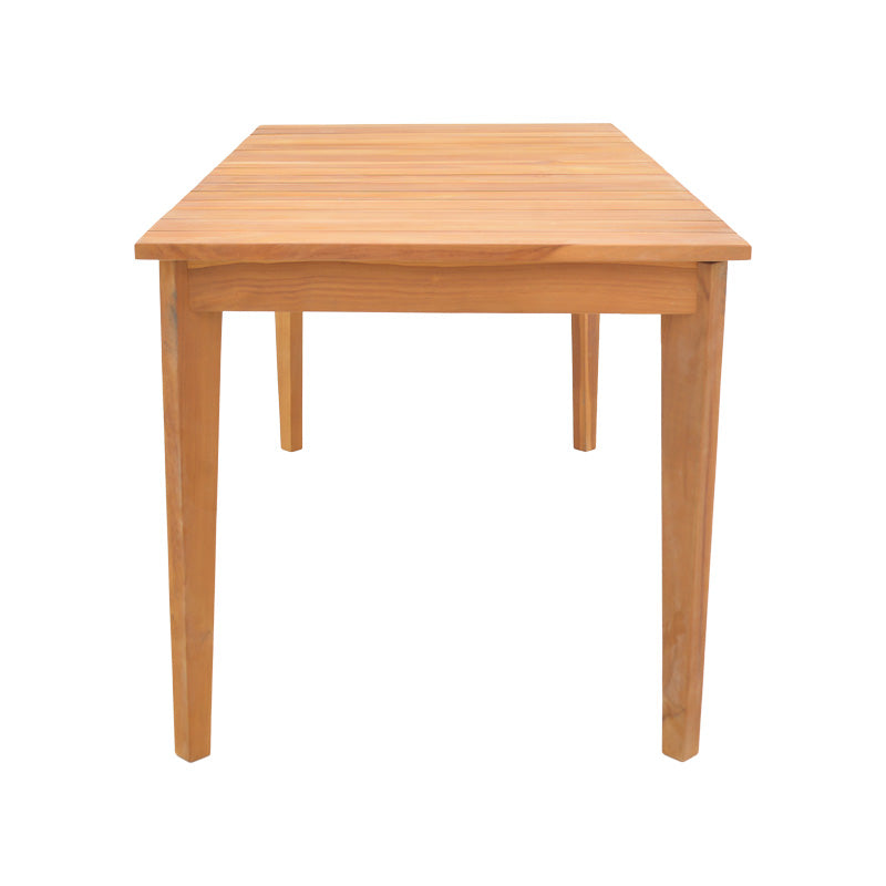 Τραπέζι Ory  teak ξύλο σε φυσική απόχρωση 160x80x75εκ - Image 3