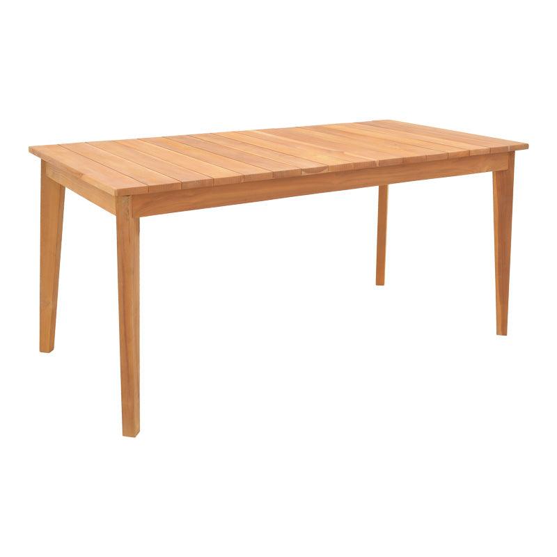 Τραπέζι Ory  teak ξύλο σε φυσική απόχρωση 160x80x75εκ - Image 1