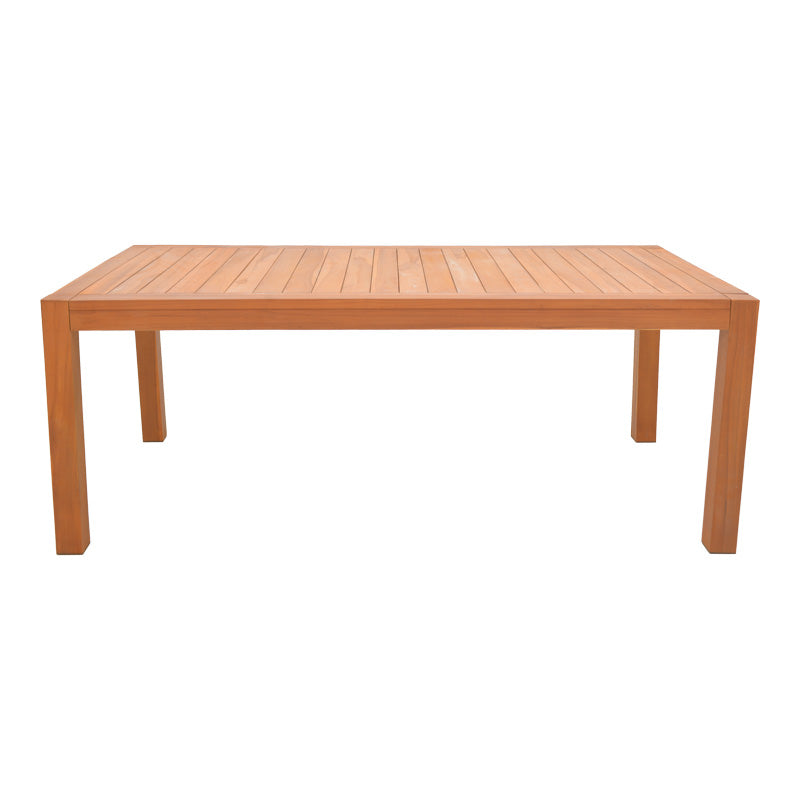 Τραπέζι Vocaly  teak ξύλο σε φυσική απόχρωση 200x100x75εκ - Pakobazaar