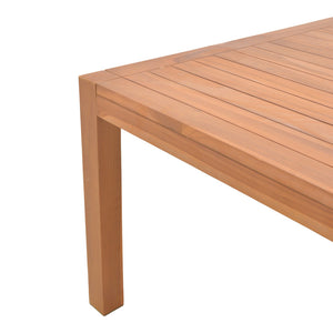 Τραπέζι Vocaly  teak ξύλο σε φυσική απόχρωση 200x100x75εκ - Pakobazaar