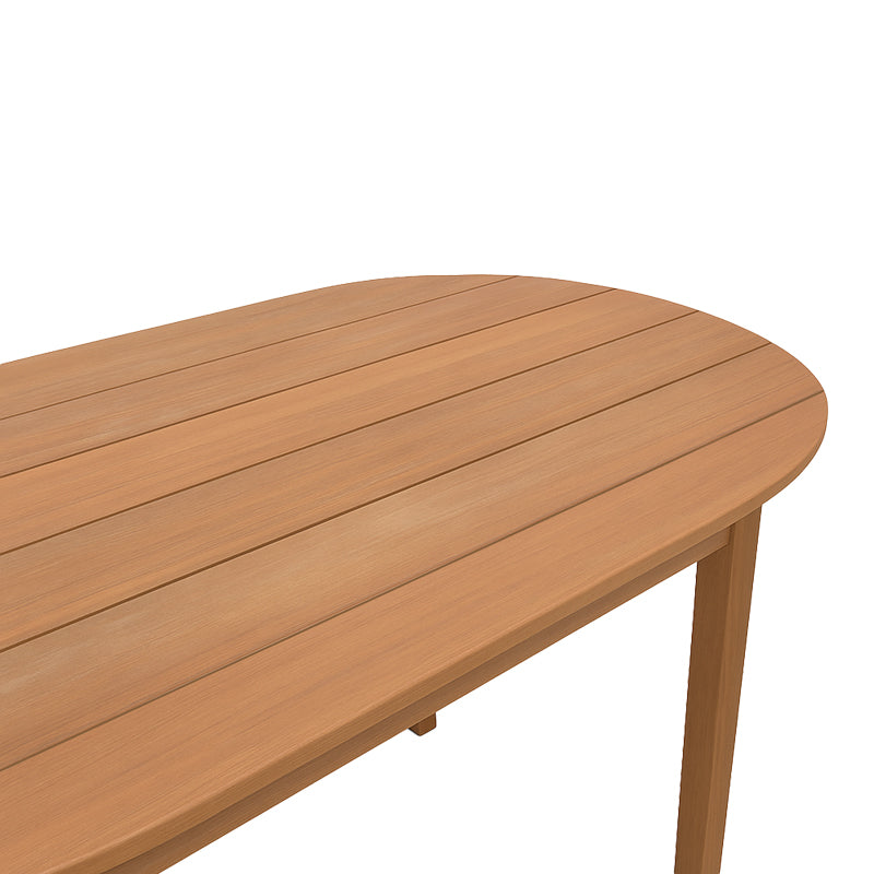 Τραπέζι Skyl  teak ξύλο σε φυσική απόχρωση 190x90x75εκ - Image 3