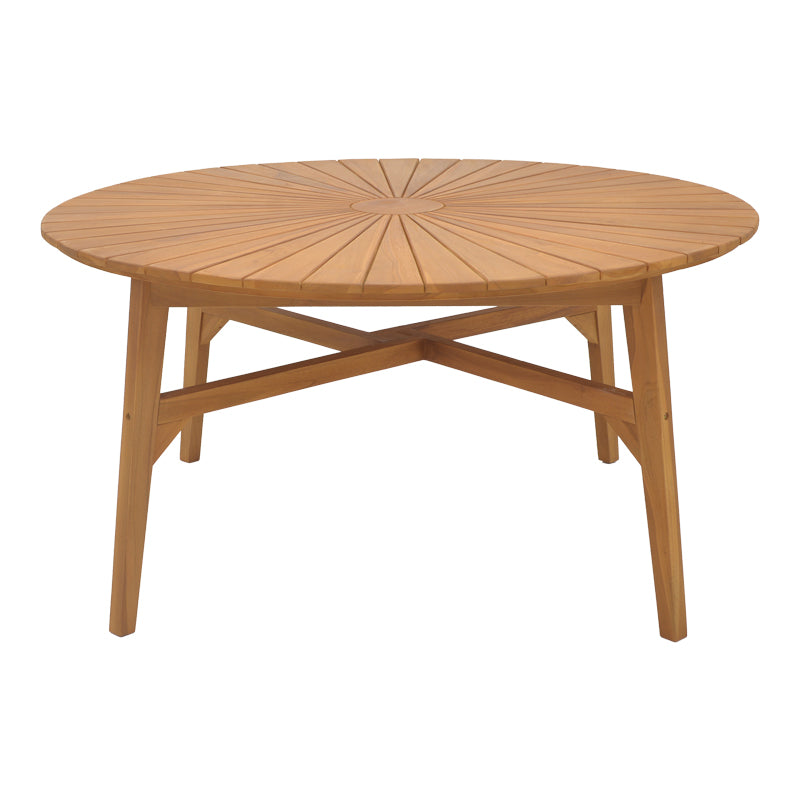 Τραπέζι Colen  teak ξύλο σε φυσική απόχρωση Φ180x75εκ - Pakobazaar