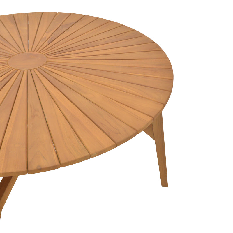 Τραπέζι Colen  teak ξύλο σε φυσική απόχρωση Φ180x75εκ - Pakobazaar