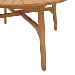 Τραπέζι Colen  teak ξύλο σε φυσική απόχρωση Φ180x75εκ - Pakobazaar