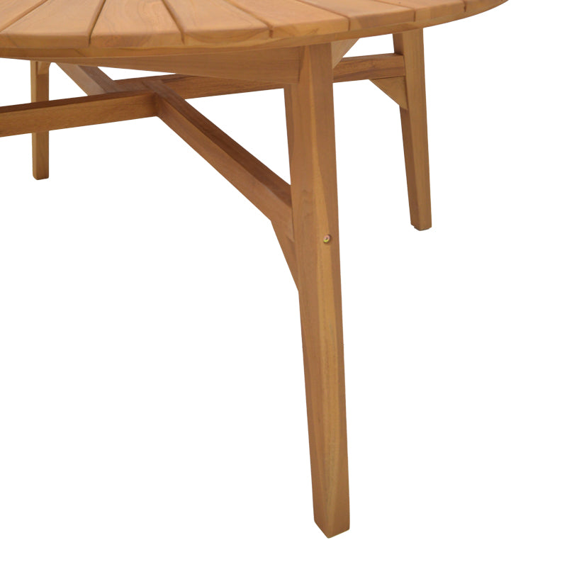 Τραπέζι Colen  teak ξύλο σε φυσική απόχρωση Φ180x75εκ - Pakobazaar