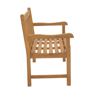 Καναπές Nat  teak ξύλο σε φυσική απόχρωση 120x57x96εκ - Pakobazaar