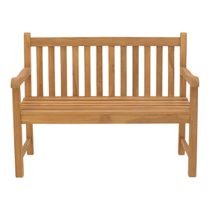 Καναπές Nat  teak ξύλο σε φυσική απόχρωση 120x57x96εκ - Pakobazaar