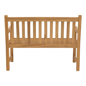 Καναπές Nat  teak ξύλο σε φυσική απόχρωση 120x57x96εκ - Pakobazaar