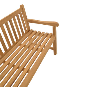 Καναπές Nat  teak ξύλο σε φυσική απόχρωση 120x57x96εκ - Pakobazaar