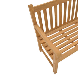 Καναπές Nat  teak ξύλο σε φυσική απόχρωση 120x57x96εκ - Pakobazaar