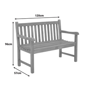 Καναπές Nat  teak ξύλο σε φυσική απόχρωση 120x57x96εκ - Pakobazaar
