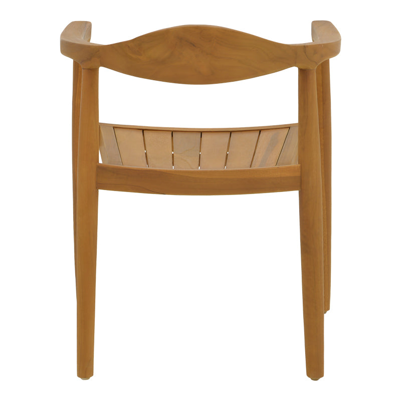 Πολυθρόνα Ganny  teak ξύλο σε φυσική απόχρωση 59x56x71εκ - Pakobazaar