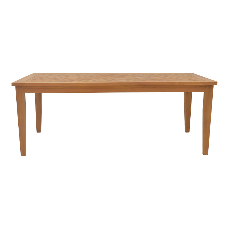 Τραπέζι Mady  teak ξύλο σε φυσική απόχρωση 200x100x75εκ - Image 2