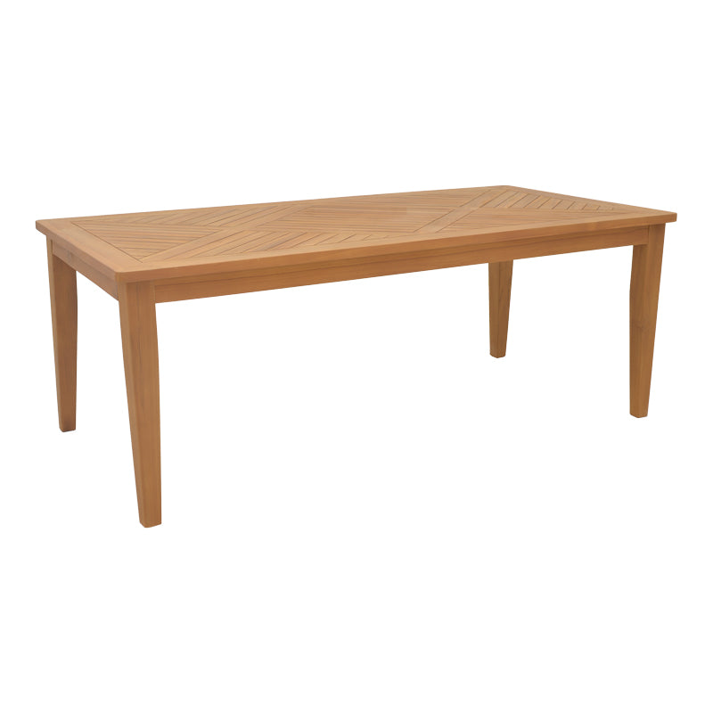 Τραπέζι Mady  teak ξύλο σε φυσική απόχρωση 200x100x75εκ - Image 1