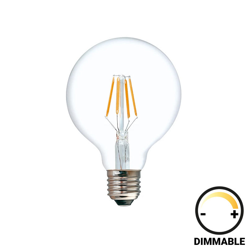 Λαμπτήρας LED G95 Bulb  dimmable 4W E27 200-220V clear - Image 1