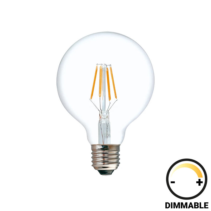 Λαμπτήρας LED G125 Bulb  dimmable 8W E27 clear - Image 1