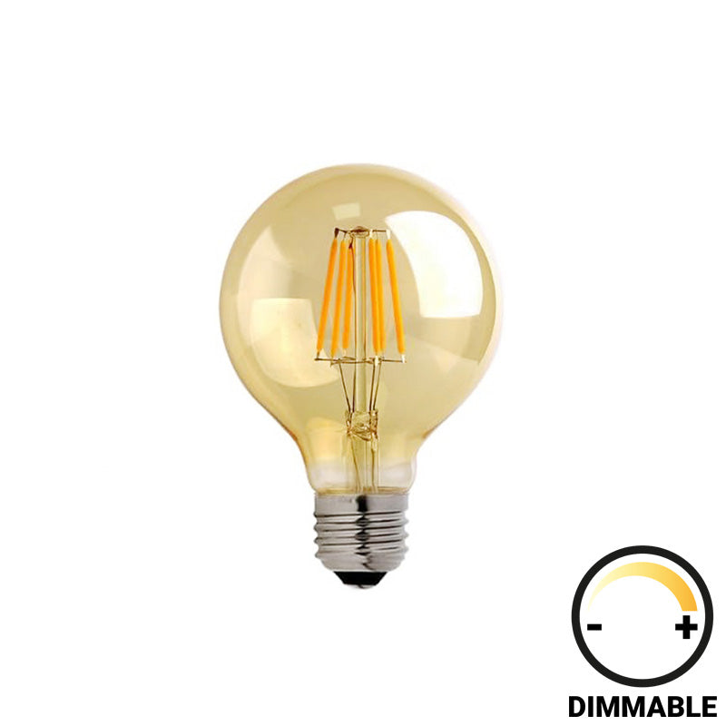 Λαμπτήρας LED G125 Bulb  dimmable 8W E27 amber - Image 1