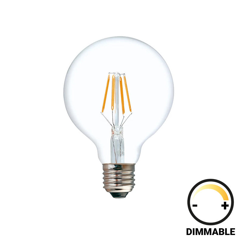 Λαμπτήρας LED G80 Bulb  dimmable 8W E27 clear - Image 1